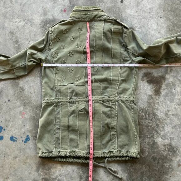 Vintage Denim & Supply USRL M65 Military American Flag Jacket Size XS - Picture 7 of 8